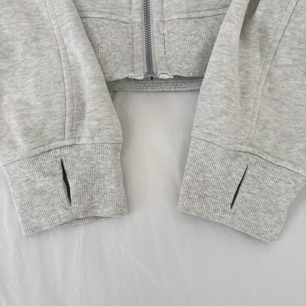 Lululemon | Scuba Oversized Funnel Neck Full Zip | Sz M/L | Heather Grey | EUC - Picture 4 of 10